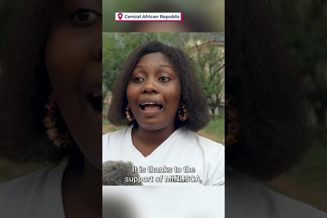 Woman speaking to camera.