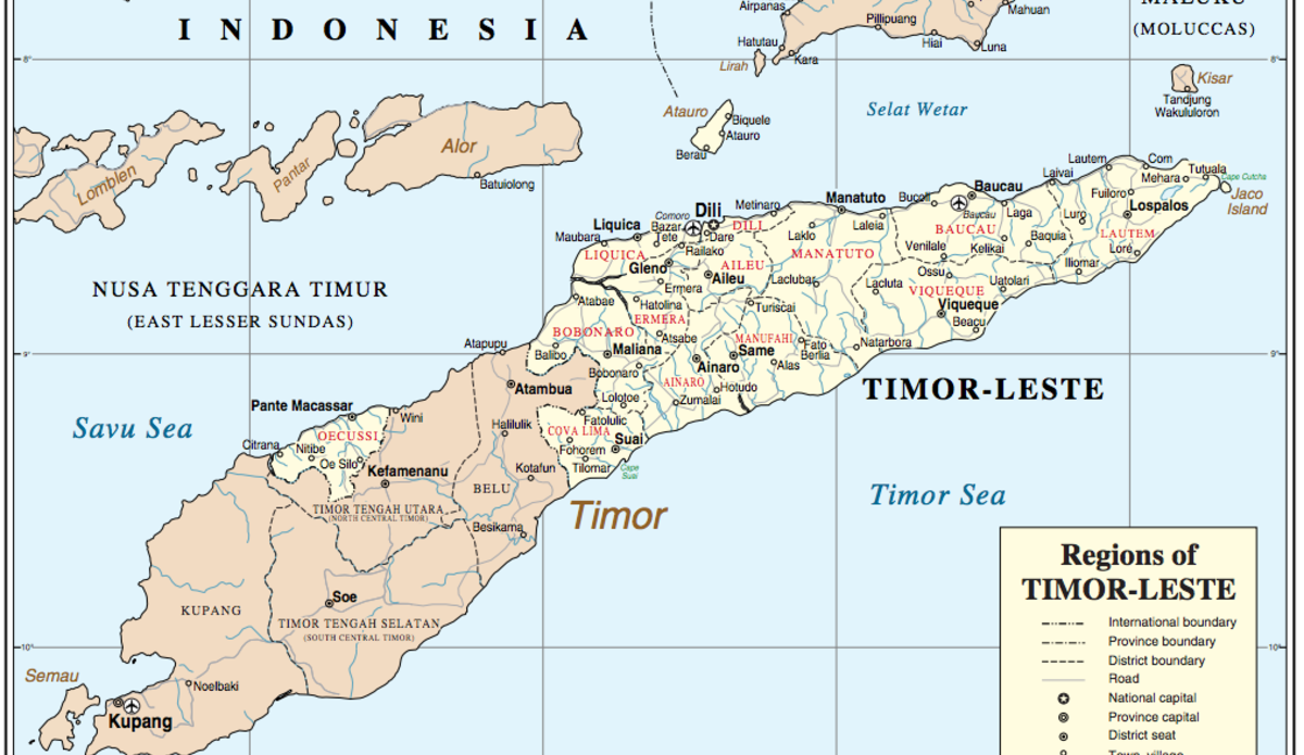 Timor-Leste Map in the Region | UNMIT