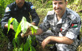 Community police help reforest Timor-Leste