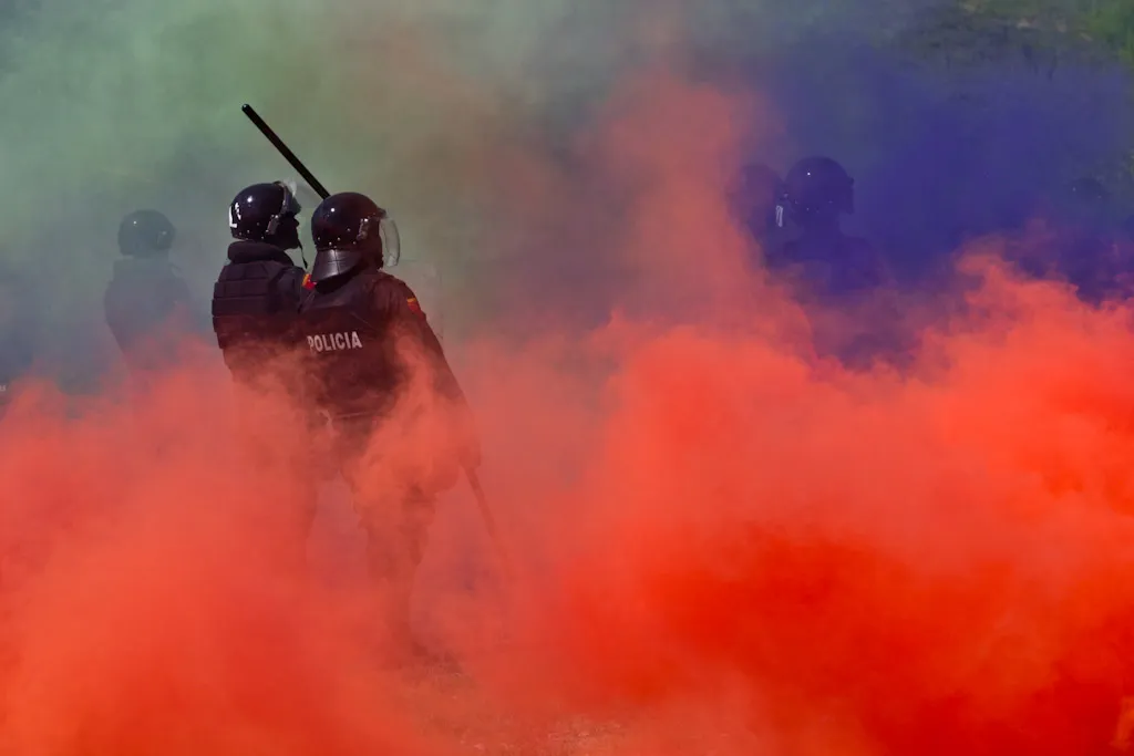 Portuguese and Malaysian Formed Police Units and the PNTL Rapid Intervention Unit take part in riot response training
