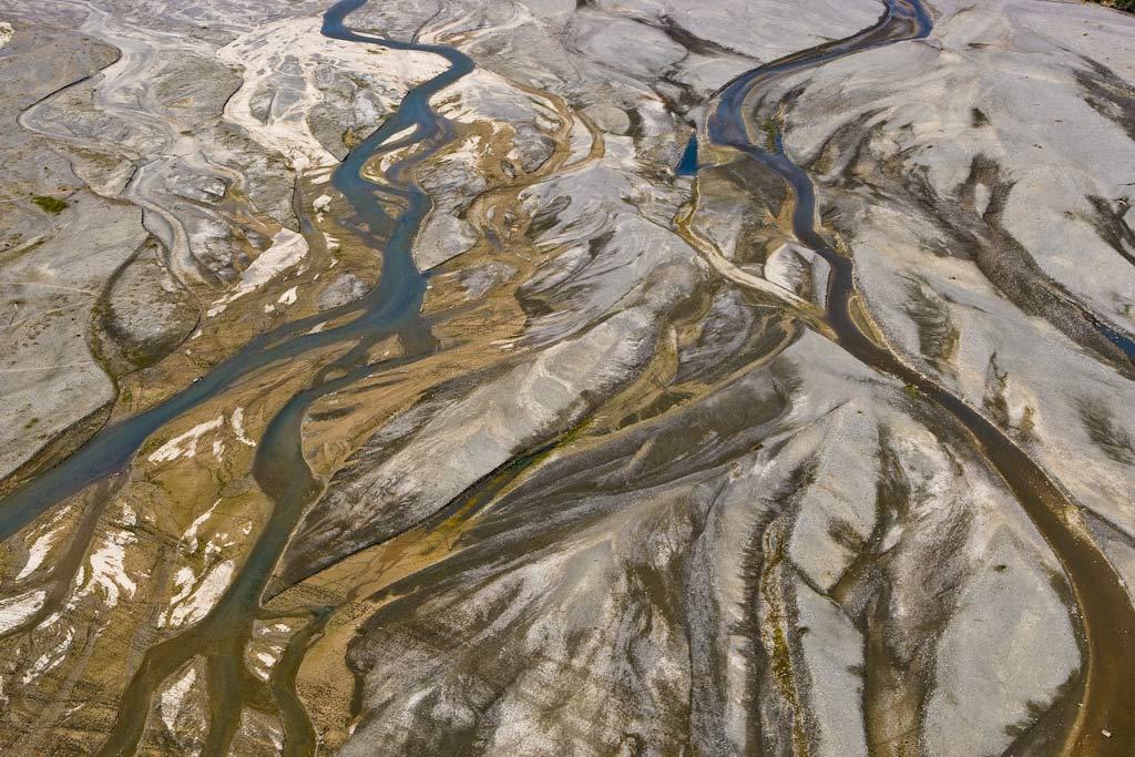 Aerial view of the Manatuto river.