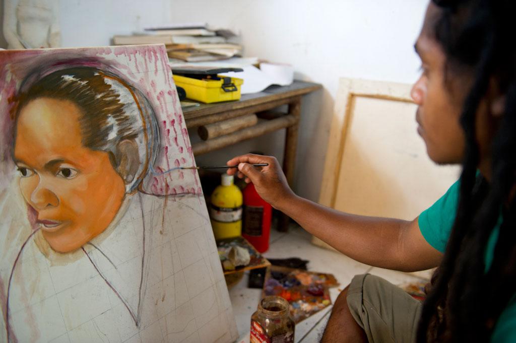 Young artists in Timor-Leste