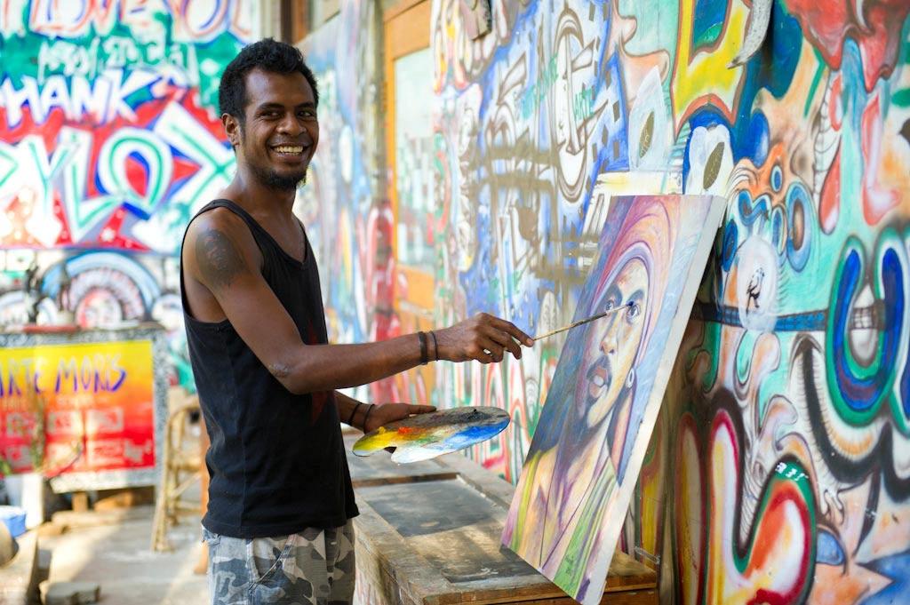 Young artists in Timor-Leste