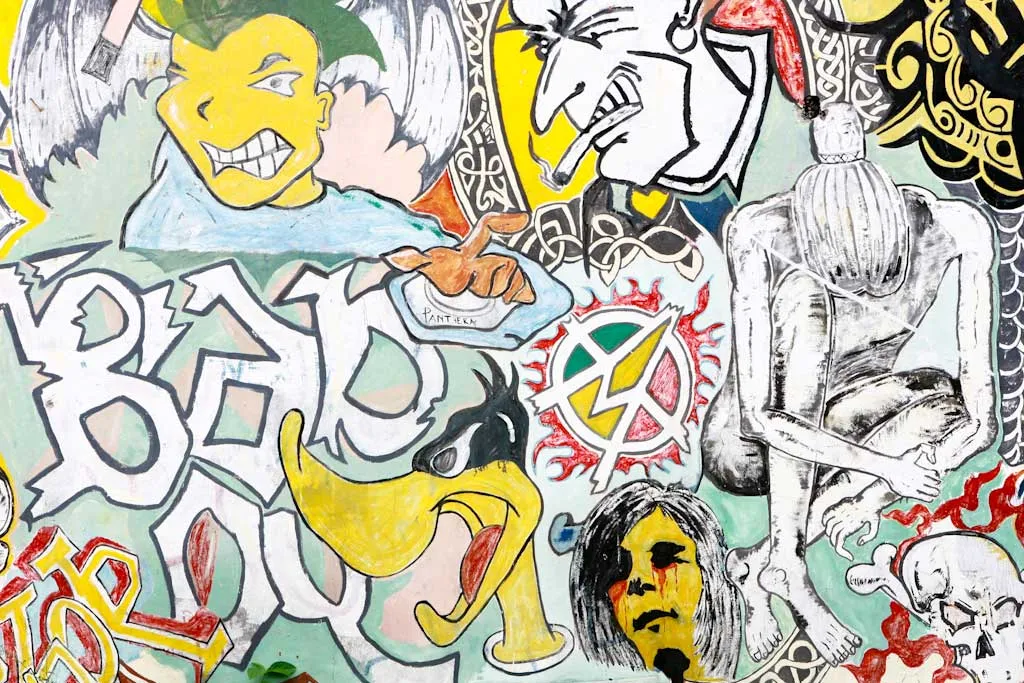 Grafitti street art in Dili, Timor Leste