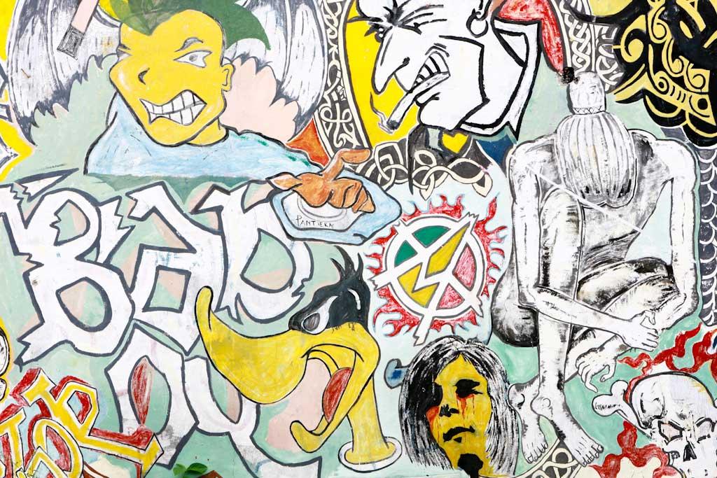 Grafitti street art in Dili, Timor Leste