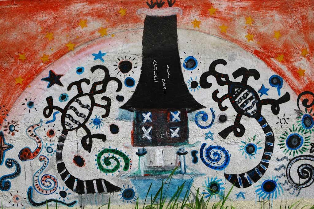 Grafitti street art in Dili, Timor Leste