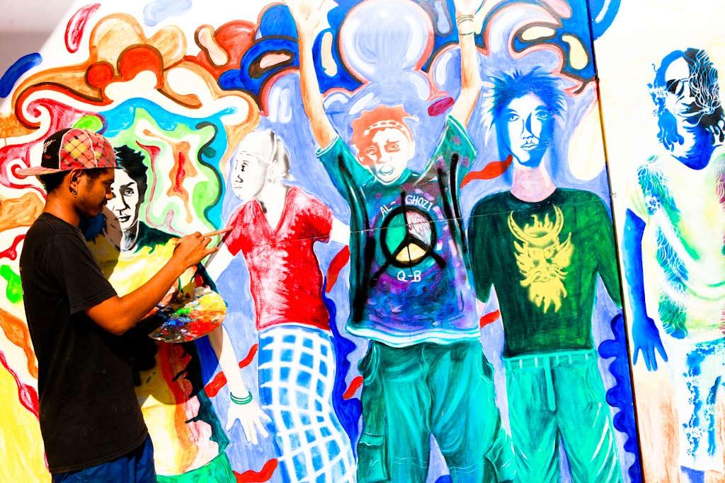 Grafitti street art in Dili, Timor Leste