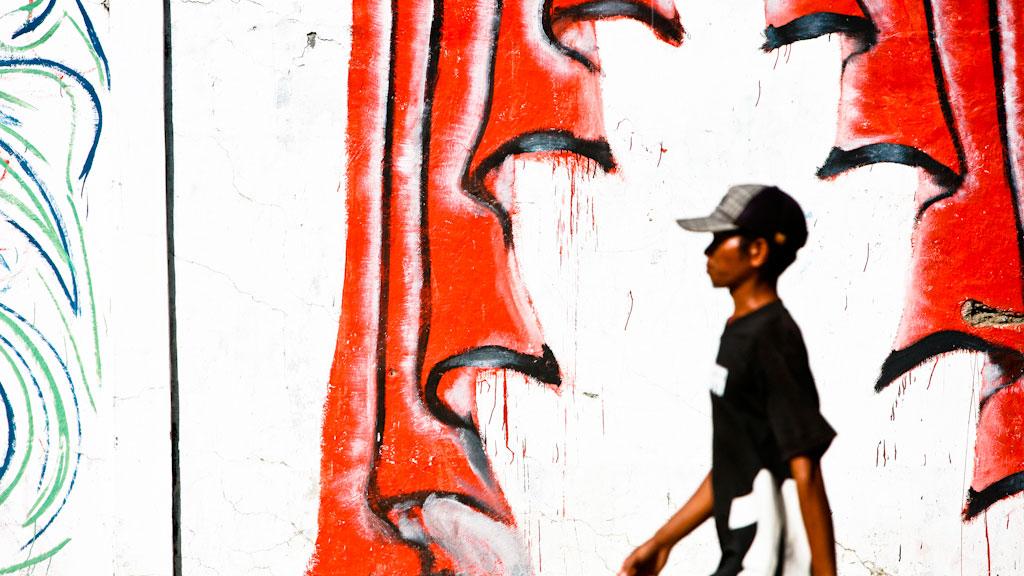 Grafitti street art in Dili, Timor Leste