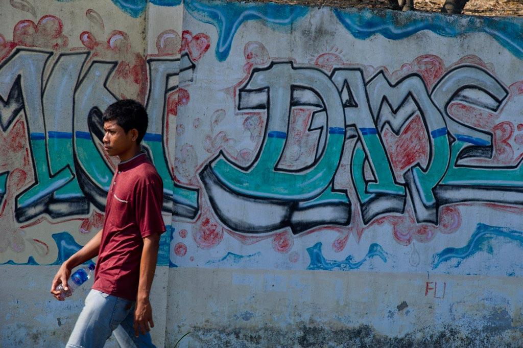 Grafitti street art in Dili, Timor Leste